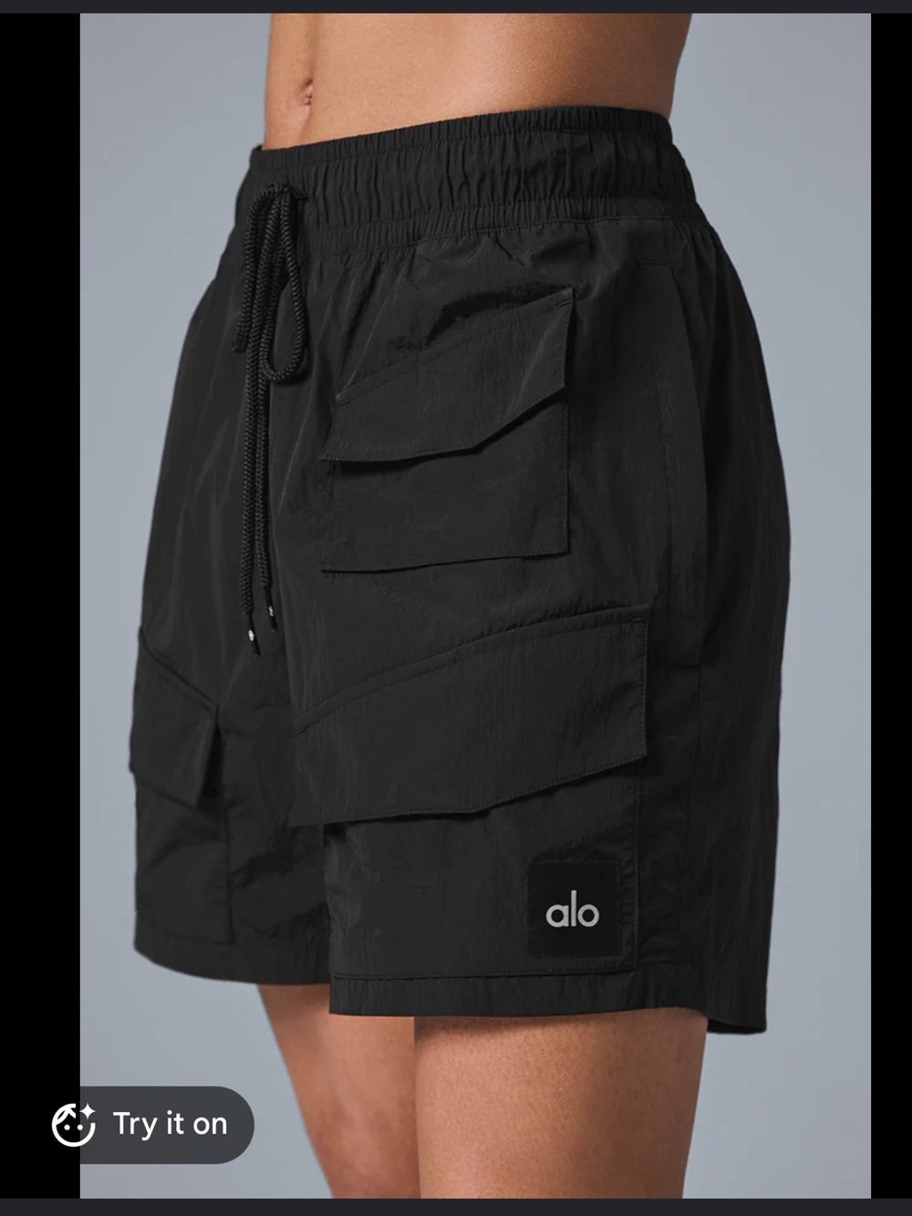 ALO Yoga Black Men's Cargo Shorts